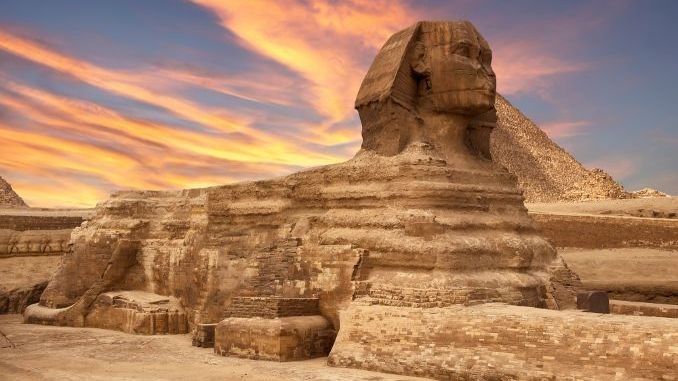 The Great Sphinx of Giza close up